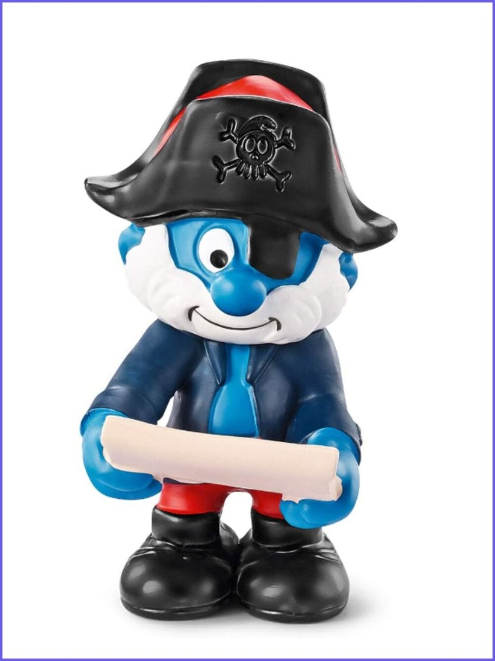 Vintage Authentic Schleich Pirate Smurf Captain  (Made in Germany) New/w Tag